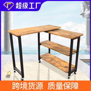<b>Folding</b> side <b>table</b> with casters, movable and simple sofa side <b>table</b>, home use <b>folding</b> coffee <b>table</b>, bedside <b>table</b> - Product Image 5