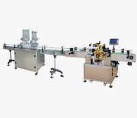 Ligne de production de machines d'emballage entièrement automatiques pour le scellage des boîtes et l'étiquetage rond auto-adhésif