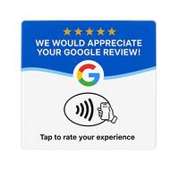 Support NFC personnalisé pour les avis, en acrylique avec code QR pour hôtel, restaurant et comptoir de bar