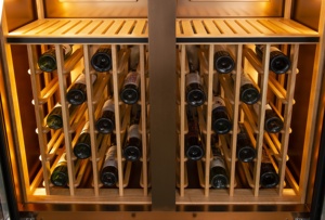 Armoire à vin de luxe avec porte en verre, réfrigérateur vertical de grande taille, vitrine de haute qualité, personnalisable - Product Image 5