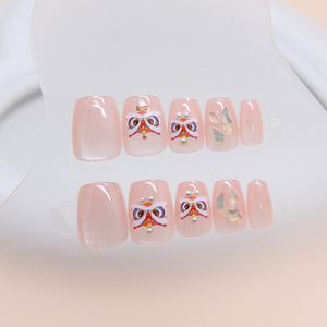 Ms.Miemie 24 Uñas Postizas de ABS con Diseño de Ojo de Gato, Estilo Ataúd Corto, Reutilizables, Venta al por Mayor - Product Image 2