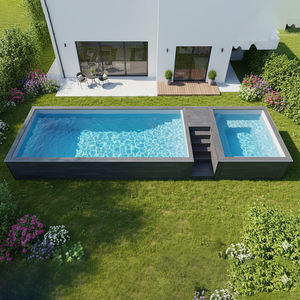 Piscina de Contenedor de Envío de Fibra de Vidrio para Uso Exterior Familiar en el Hogar, Grande, a Medida, Sobre Tierra, de 20 pies, 40 pies, 30 pies - Product Image 1