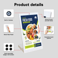 Affichage numérique de table pour restaurant de 10,1 et 15,6 pouces, écran tactile interactif en forme de L, écran publicitaire pour menu