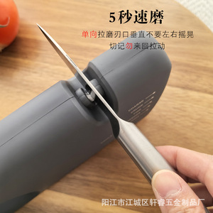 เครื่องลับมีดอเนกประสงค์ Xuan Rui แบบใช้มือ 5 in 1 พร้อมใบมีดหยาบและละเอียด สำหรับลับกรรไกรและมีดในครัว - Product Image 4