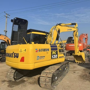 Excavatrice compacte Komatsu PC130LC, vitesse de déplacement de 3,3/5,4 km/h, cabine ROPS, équipement de terrassement sûr et confortable - Product Image 1