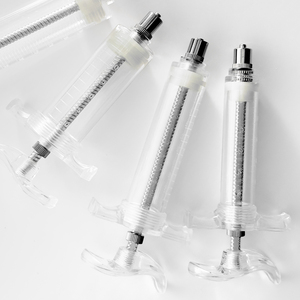 Blueworth thú y tái sử dụng có thể điều chỉnh vô trùng nhựa PC loại ống tiêm động vật tiêm 10 20 30 50ml luer khóa gia súc - Product Image 4