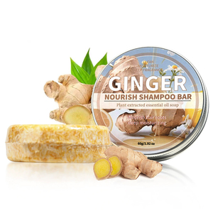 Ginger Solid <b>Shampoo</b> Bar Hydrating & Moisturizing Natural Hair Soap for Bathing Hair Growth & Scalp Nourishment All Hair Types - Product Image 1