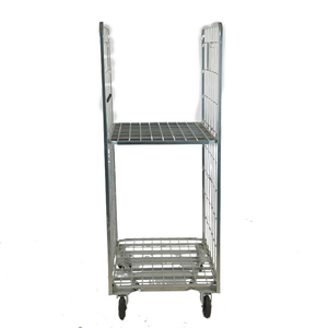 Express Giặt Ủi Xe Đẩy Dây Lưới Siêu Thị Chuyển Cán An Ninh Lồng Có Thể Gập Lại Lưu Trữ Giỏ Hàng Một Khung CuộN <span class=keywords><strong>Container</strong></span> - Product Image 1