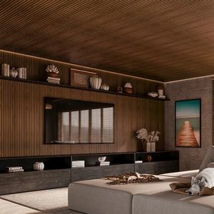 VividTiles Self Adhesive Laminated Slatted <strong>Panel</strong> Peel and <strong>Stick</strong> Foam <strong>Wall</strong> <strong>Panel</strong> <strong>Stick</strong> <strong>on</strong> DIY <strong>Wall</strong> Decoration - Product Image 6