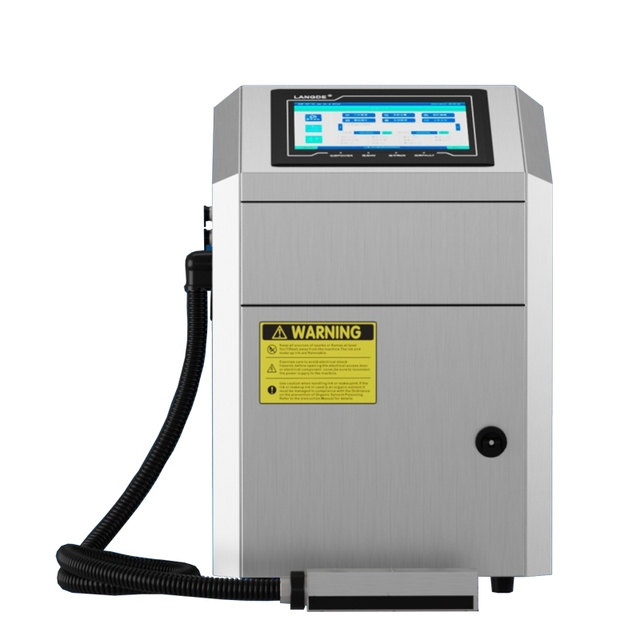 Industrial CIJ Inkjet Printer for Production Line - High-Speed Batch Date Coding Machine for Bottle/Cable/Pipe