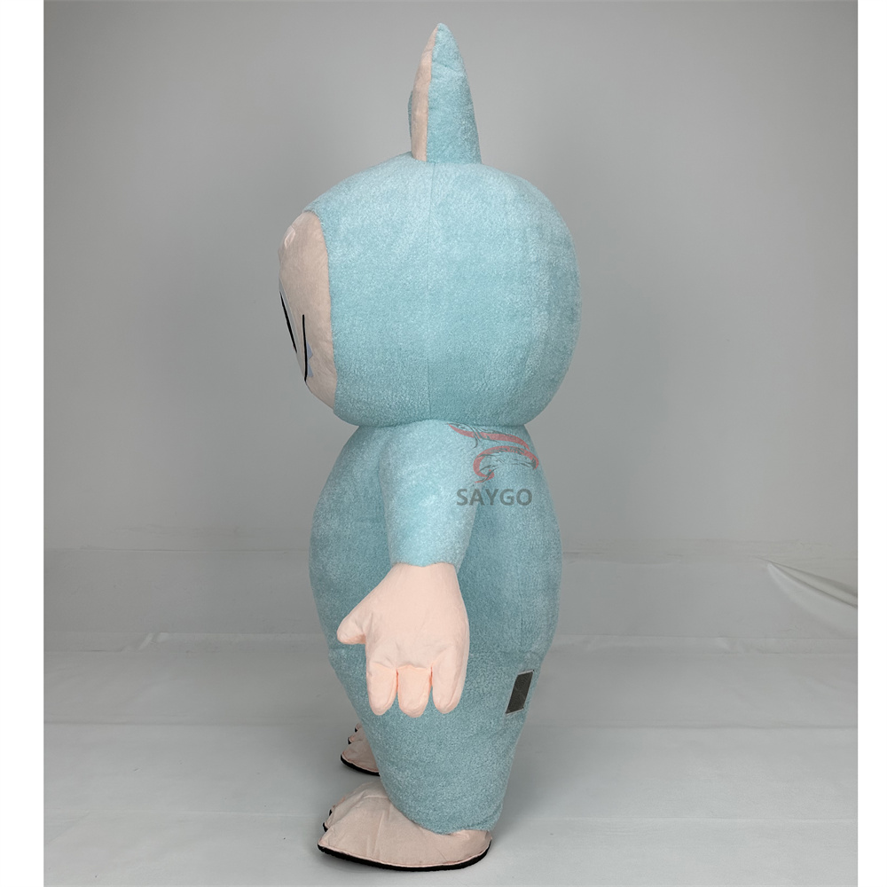 Labubu Inflatable Light Blue Popular Cartoon Character Labubu Inflatable Pop Mart Mascot ...