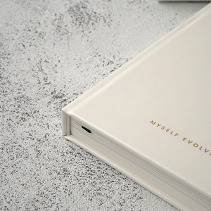 Hot Sale Stationery Custom A5 White PU Leather Thermal Binding Hardcover Planner <b>Notebook</b> Girls Gift <b>Set</b> - Product Image 5