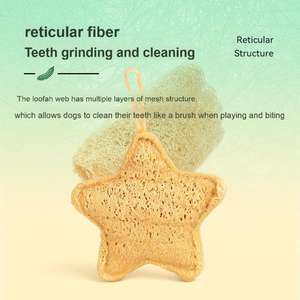 Juguetes de Lufa Natural al por Mayor para Perros, Juguetes Masticables de Lufa para Mascotas, Huesos Lavables para Perros, Cepillos de Dientes para Masticar, Suministros para Mascotas - Product Image 4