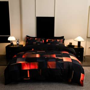 Juego de Cama de Cuatro Piezas de Fibra de Poliéster Suave y Transpirable para el Hogar, Personalizado de Fábrica, Textura Acogedora y Duradera, Ropa de Cama de Fácil Cuidado - Product Image 1