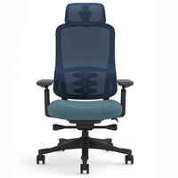 Chaise de bureau exécutive pivotante inclinable certifiée BIFMA, réglable en hauteur, avec vérin à gaz 4 points, structure en aluminium - Chaise ergonomique
