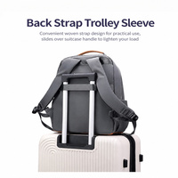 Sac à dos de voyage unisexe léger en Oxford avec fermeture éclair, sac à dos tendance pour les trajets quotidiens, l'école et l'université, imperméable, grande capacité, pour ordinateur portable