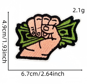 <strong>Dollar</strong> Embroidery Patch Waterproof Canvas Money Bag Banknote Trading Patch - Product Image 4