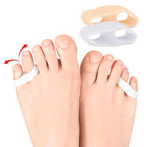 Séparateurs d'orteils en silicone confortables, correcteur d'orteils, espaceur d'orteil <span class=keywords><strong>petit</strong></span> <span class=keywords><strong>doigt</strong></span>, redresseur à 2 boucles pour améliorer l'alignement des doigts superposés - Product Image 3