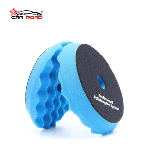 Foam polishing pad Waffle shaped car polishing pad Wavy sponge polishing pad is used to clean the surface of the car