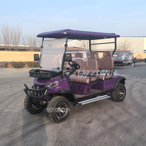 Voiturette de golf électrique 4 places haute puissance, nouveau design, homologuée pour la route, en vente - Product Image 1