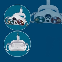 Lampe de plafond dentaire avec caméra intégrée, éclairage de 8000 à 40000 LX et température de couleur de 3500 à 5500 K pour fauteuil dentaire
