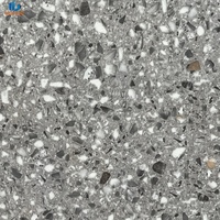 Carreaux de céramique gris terrazzo mats Foshan 600x600mm, antidérapants, pour sols et murs intérieurs et extérieurs, salle de bain