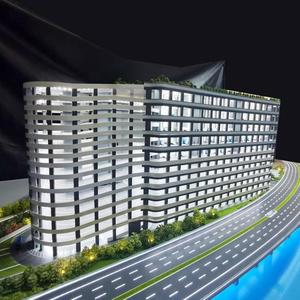 Modello Architettonico Personalizzato di Edificio per Uffici in Miniatura, Scala 1:100, Casa 3D in Plastica/Vetro, Colore Personalizzabile - Product Image 4