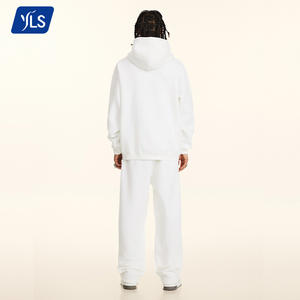 YLS5058 Set Felpa Termica Invernale Oversize da <span class=keywords><strong>Uomo</strong></span> in Pile Senza Cordoncino, Outfit Coordinato Streetwear - Product Image 3