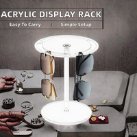 Présentoirs portables modernes en acrylique transparent écologique pour parfums, bijoux, montres, desserts, perruques personnalisées et articles de fête