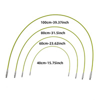 Ensemble d'aiguilles à tricoter circulaires interchangeables, 8 paires, vert émeraude, en bouleau, avec câble détachable et étui zippé pour pulls, écharpes et projets DIY