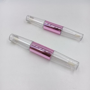 Tube d'huile à lèvres PETG double embout transparent vide avec bouchon en aluminium de 6,5 ml sur chaque côté pour emballage de rouge à lèvres liquide - Product Image 6