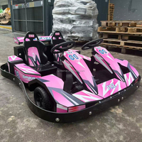 Kart de Carreras Eléctrico de Alta Calidad con Motor Dual de 24V 350W de Alto Torque, Kart de Carreras de 2 Plazas, Kart de Derrape