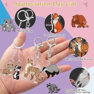 Double Sided Waterproof Scratch Resistant Acrylic Keychain <b>Key</b> <b>Holder</b> Bag Pendant Acrylic Keychain for Souvenir Retail Display - Product Image 2