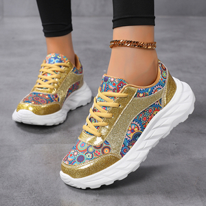 Nuevos zapatos de bailarina para mujer, precio bajo, moda dorada, zapatos para caminar 36-43, gran oferta, tienda en línea, EE. UU., proveedores de fábrica <span class=keywords><strong>TK</strong></span>, marca 2025 - Product Image 1