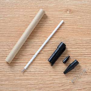 Eco Friendly Retractable <b>Paper</b> Tube Ballpoint Pens Bulk Custom Logo Plastic Tip Promotional School Office Gifts - Product Image 4
