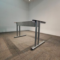 Pieds de table télescopiques en fer à colonne unique, modernes, extensibles et réglables, avec cadre de bureau thermolaqué, base de table robuste pour la maison et le bureau