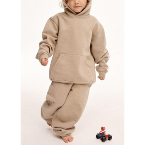 Conjunto Deportivo de Manga Larga para Niños, Ropa Deportiva de Otoño, Sudadera con Capucha, Conjunto de Jogger de Algodón, Traje Deportivo Atlético para Niños - Product Image 2