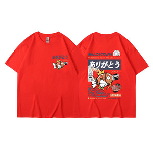 Venta al por mayor elemento de dibujos animados estilo suelto ocio <span class=keywords><strong>camiseta</strong></span> para hombres algodón calle hombres impresión algodón camisetas - Product Image 6