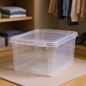 Caja de almacenamiento para el hogar SmartStore de 31 L con tapa para organizar la ropa - Product Image 3