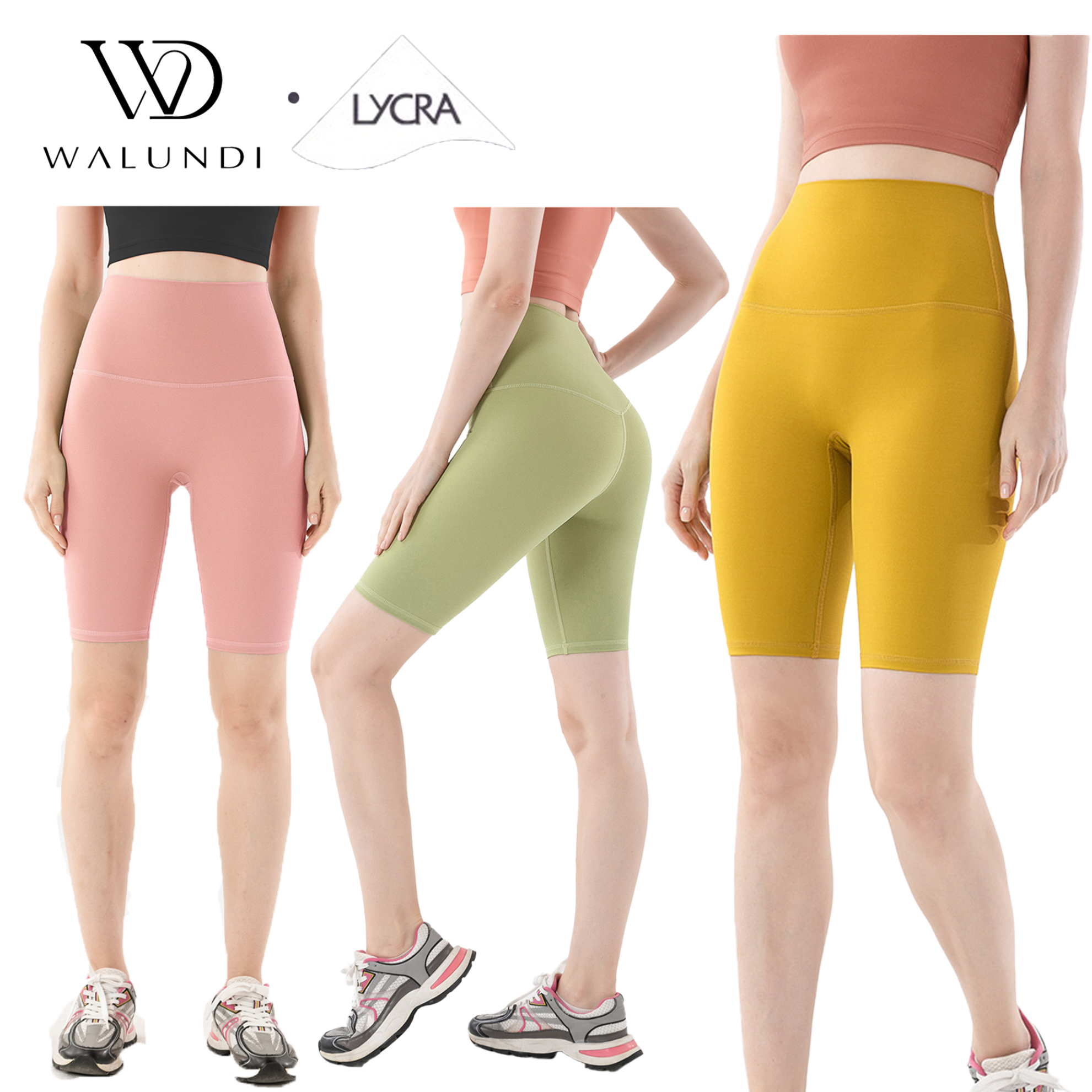 High Quality Scrunch Butt Push High Waist Knee Length Solid Leggings Seamless Tummy Control Summer Workout Sport Custom Yoga