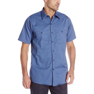 Camisa de trabajo de manga corta para hombre personalizada Algodón resistente a las arrugas para ropa de trabajo - Product Image 1
