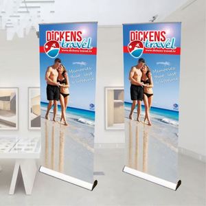 Advertising 85 X 200 <b>Roll</b> up Banner Stand Double Sided <b>Roll</b> up Banner Double Sided Retractable Banners - Product Image 1