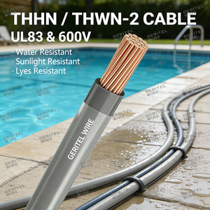 Câble électrique en cuivre toronné isolé PVC THHN THWN 600V UL83 - 2.5mm/<span class=keywords><strong>3</strong></span>.5mm/5.5mm/35mm/50mm/125mm/250mm pour bâtiment - Product Image 5
