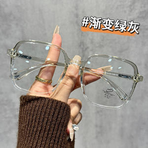 Monture de lunettes optiques carrées Gy5051 extra large unisexe, verres PC anti-lumière bleue, monture complète pour hommes et femmes - Product Image 2