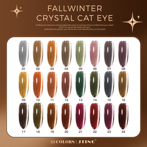 JTING-Esmalte <span class=keywords><strong>de</strong></span> <span class=keywords><strong>gel</strong></span> para ojos <span class=keywords><strong>de</strong></span> gato, Colección magnética brillante, 24 colores, para otoño e invierno, OEM/ODM, proveedor <span class=keywords><strong>de</strong></span> <span class=keywords><strong>uñas</strong></span> - Product Image 4