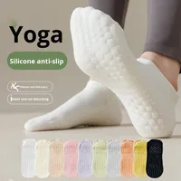 Sport professionnel pour femmes respirant Silicone Yoga course Pilates bateau chaussettes été maille mince antidérapant équipage tricoté techniques