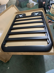Offroad 4x4 Argent/Black Aluminum Alloy Roof Rack & Luggage <b>Ladder</b> for Prado-FJ150 2009-2023 Model 01 - Product Image 3