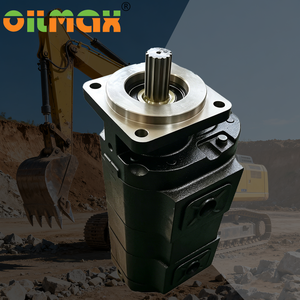 Bomba de Engranajes Hidráulica Doble P76-TR100 OM-P76-TR100 para Maquinaria de Construcción - Product Image 1
