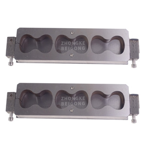 Molde de Briquetas de Bronce de Tres Cavidades, Molde de Briquetas de Acero, Molde de Ocho Caracteres para Prueba de Resistencia a la Tracción - Product Image 2