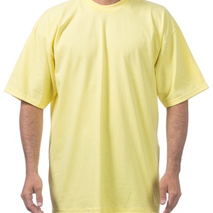 T-shirt basique à col rond pour homme en coton épais et doux à manches courtes - Product Image 3
